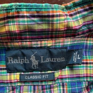 Ralph Lauren Gingham Button Up Classic Fit
